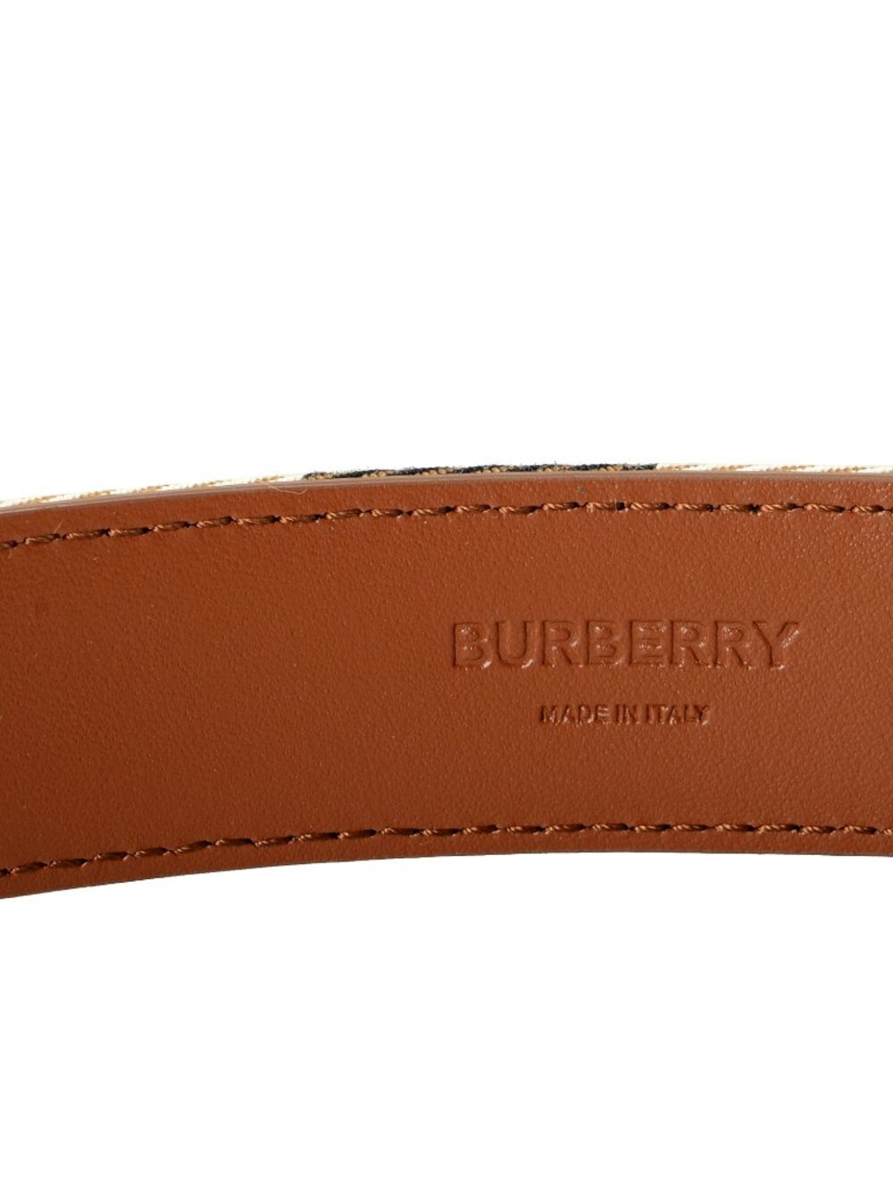 Burberry Reversible30 Housecheck Leather/Canvas Signature Print Belt US 38 IT 95 - Picture 5 of 6